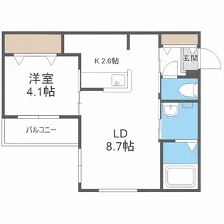 KULTA北13条東II【1階】の間取り
