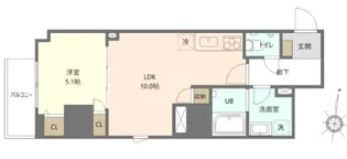 オークレジデンス亀沢【11階】の間取り