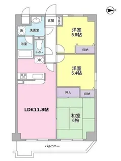 クレストコート【1階】の間取り