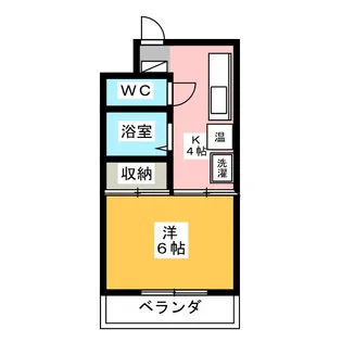 ハイクオリティ秀水【6階】の間取り