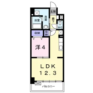 アドレシア古江【2階】の間取り