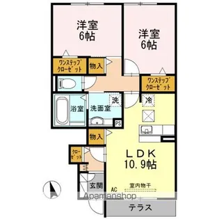 Asobi-PALACE日進A棟【1階】の間取り