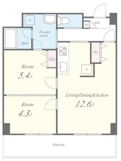 ルビアス上小阪【2階】の間取り