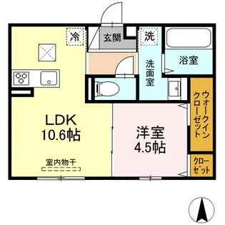 シャインテラス【1階】の間取り