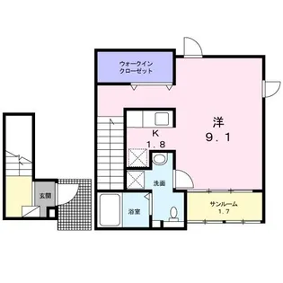 クライス【2階】の間取り