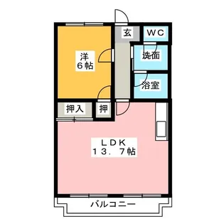 メゾンドフルーホ【2階】の間取り