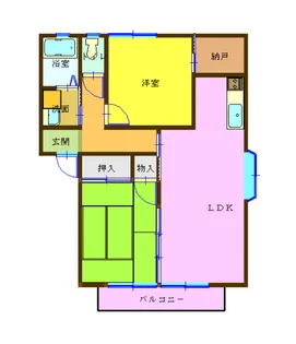 メゾンシルク【2階】の間取り