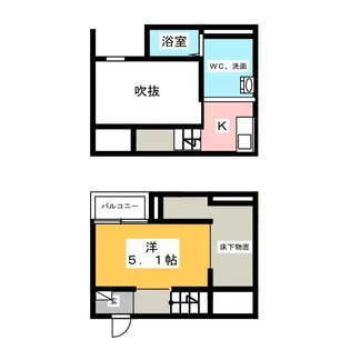 Beatus(ビータス)【1階】の間取り