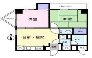 エレグランセ学芸大【2階】の間取り