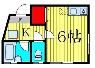 コーポ金山【1階】の間取り