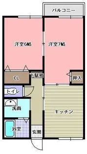 ボナールビューラーII【2階】の間取り