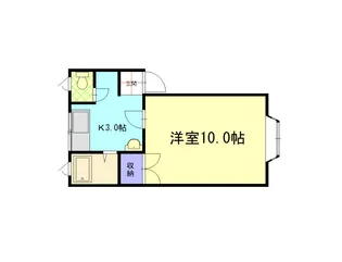 マーセル清水B棟(S)【1階】の間取り