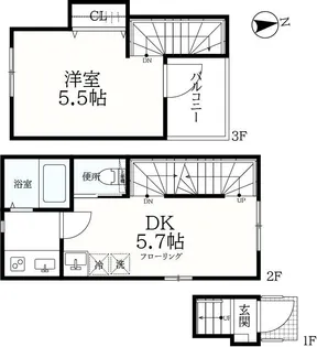 ソレイユ駒込の間取り