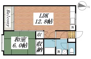 サンワロイヤル長江【1階】の間取り
