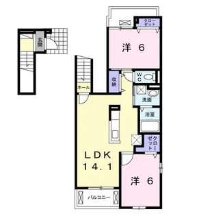 グランシルム【2階】の間取り