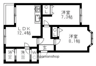 ル・リアン【2階】の間取り