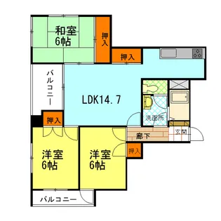ロイヤルマンション藤【1階】の間取り