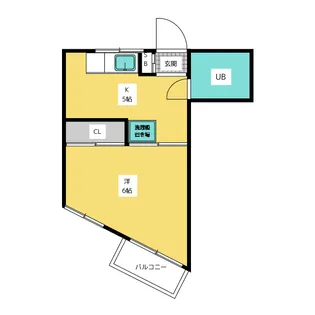 荒井ハイツ【3階】の間取り