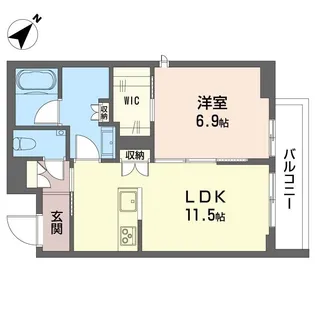 フォス 渋谷笹塚【3階】の間取り