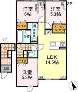 エテルナ I【2階】の間取り