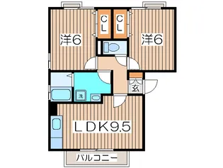 プレミ-ル2【2階】の間取り
