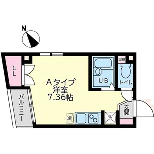 フェリス西大井【4階】の間取り