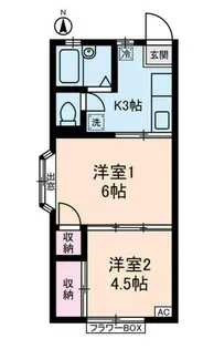 KMハイツ【1階】の間取り