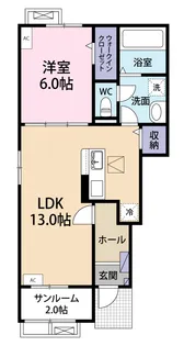 HaLu(ハル)【1階】の間取り