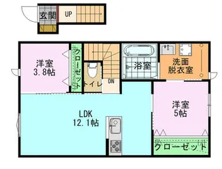 リヴァージュ高浜【2階】の間取り