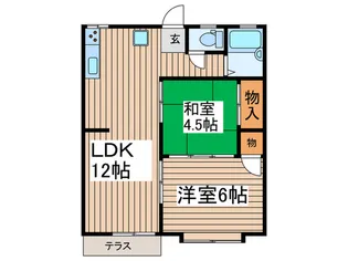 リヴイン八坂台【1階】の間取り