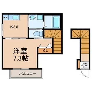 ルエリア真間【1階】の間取り