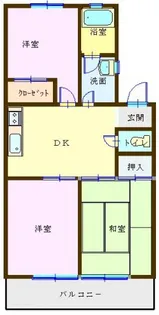 メゾンコンフォールIII【1階】の間取り