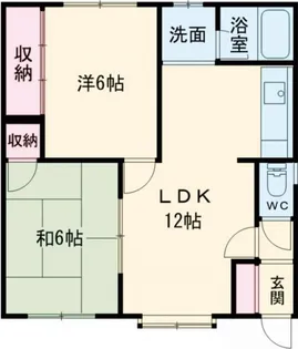 グランドハイツ花園【1階】の間取り