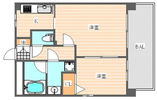 リアンシエルブルー東公園【7階】の間取り