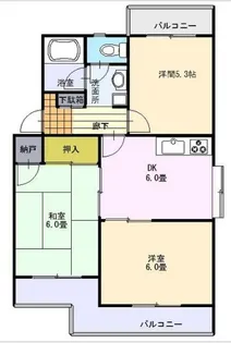 シオン千代田【1階】の間取り