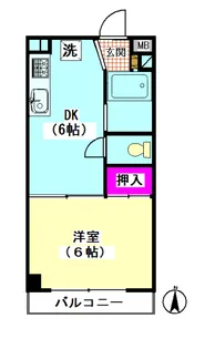 クリエールキクチA棟【3階】の間取り