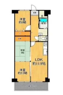 グランドメゾン長堀D棟【11階】の間取り