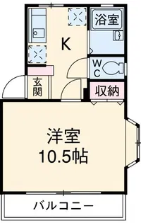 ニシケンハイム【2階】の間取り