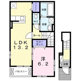 ベラ ビィータ日暮【2階】の間取り