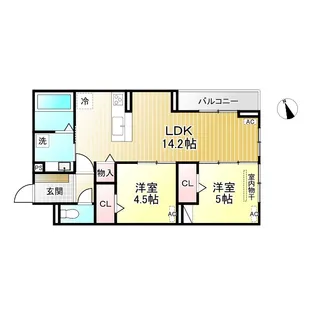 D-PRECIOUS武蔵野【3階】の間取り