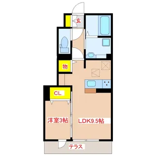 Yumeru II【1階】の間取り