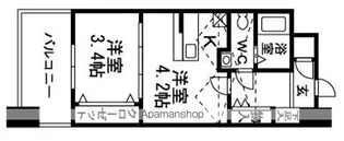 NO 62 TOWERS AVANTGARDE博多【4階】の間取り