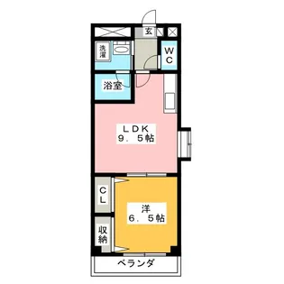 Crea TAKUMI【3階】の間取り