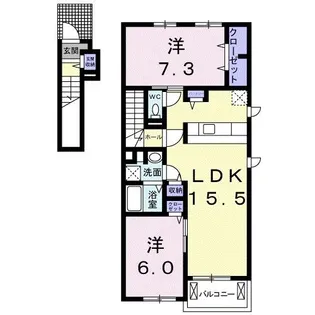 セスタ【2階】の間取り
