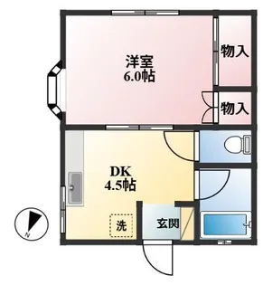 サンコート山手【1階】の間取り