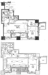 THE TOWERS DAIBA【4階】の間取り