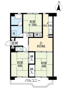 UR大幸東【11階】の間取り