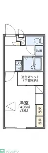 レオパレスR1【2階】の間取り