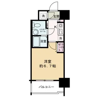 レジュールアッシュ梅田ネクス【9階】の間取り