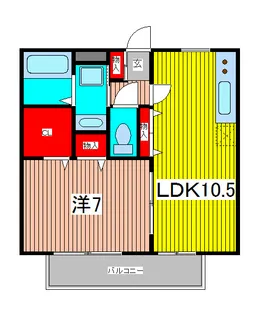 メゾン・ルミエール【1階】の間取り